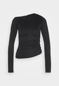 MAIN ASSYMETRIC LONG SLEEVE - Majica z dolgimi rokavi - black