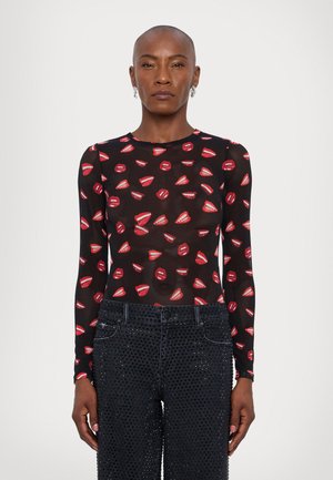 Camiseta de manga larga - lip sync black
