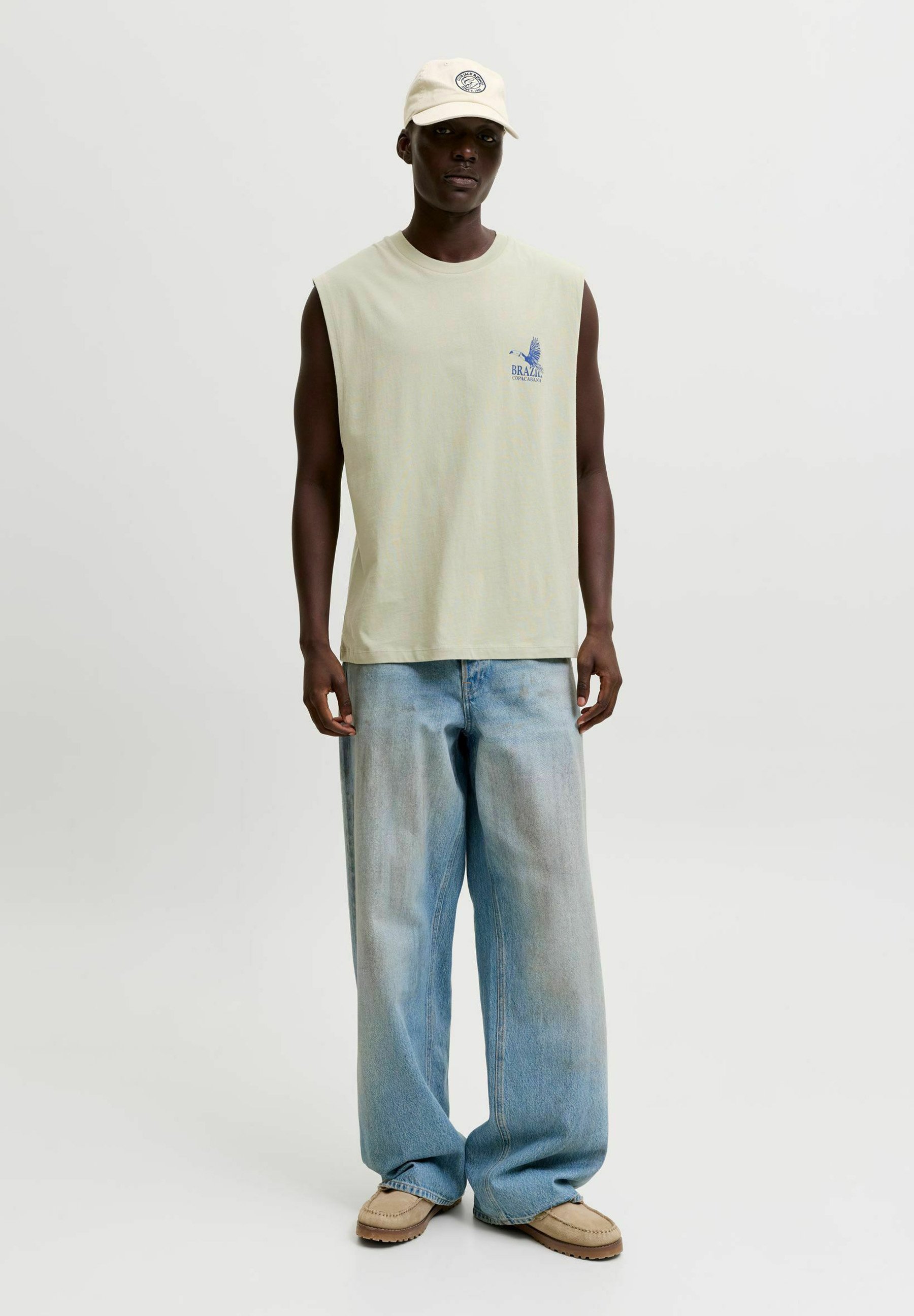 トップス 14th addiction DON'T JUDGE ME TANK TOP Jack & Jones TANKTOP TANKTOP - Top - desert sage/light green
