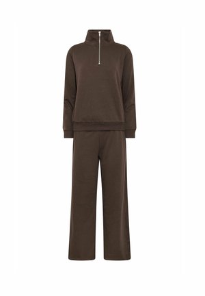 M&Co, PETITE TROUSERS SET - Trainingsanzug - chocolate