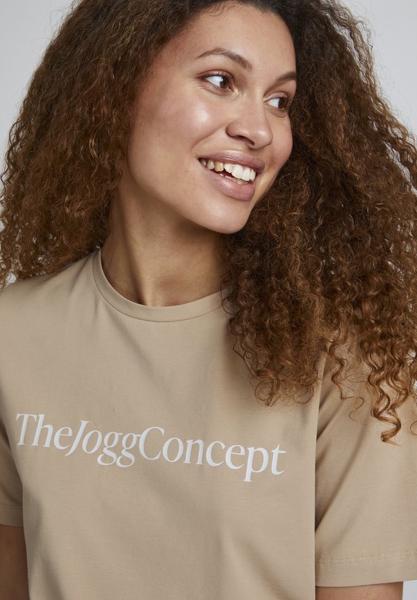 JCSIMONA - Print T-shirt - beige3