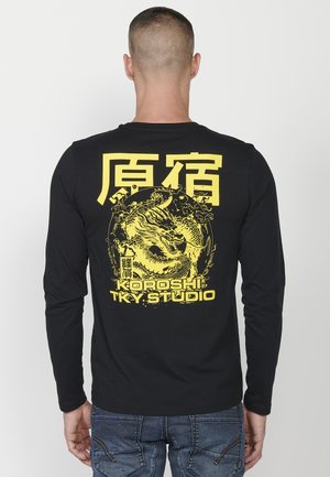 Top s dlouhým rukávem - black