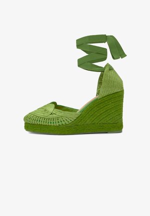 Castañer, CACIA - ESPADRILLES - Zapatos altos - green