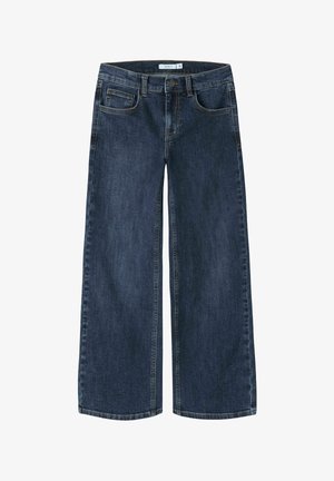 Name it, JEANS WIDE FIT - Wide leg - dark blue denim