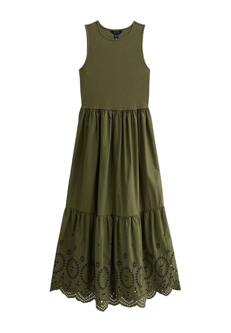 rihoas green dress Green Jacquard Corset Slip Maxi Dress & Reviews - Green - Dresses main image 0
