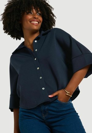 LolaLiza, POLO BUTTON T-SHIRT POLO BUTTON T-SHIRT - Nööpidega pluus - navy basic
