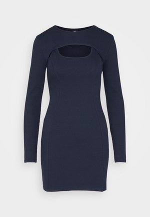 iets frans... CUT OUT DRESS 2 IN 1 - Trikotaažkleit - navy