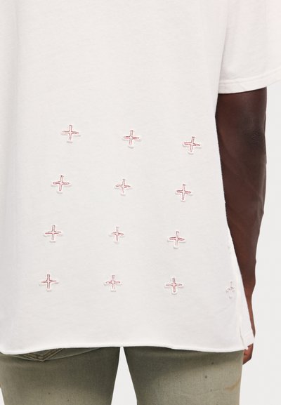 Ksubi STITCH UP TEE VINTAGE  - T-paita - white