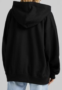 Bershka Felpa con zip - black