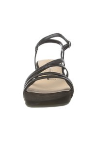 Tamaris Wedge sandals - black metallic