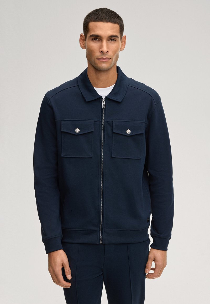 Veste JOOP Bleu Rayé Taille 98 - 100% Laine Vierge Occasion Très Bon état