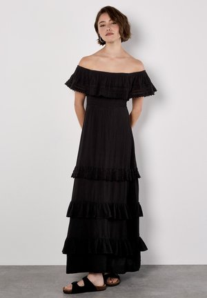Apricot BARDOT LACE DETAIL - Maxi dress - black