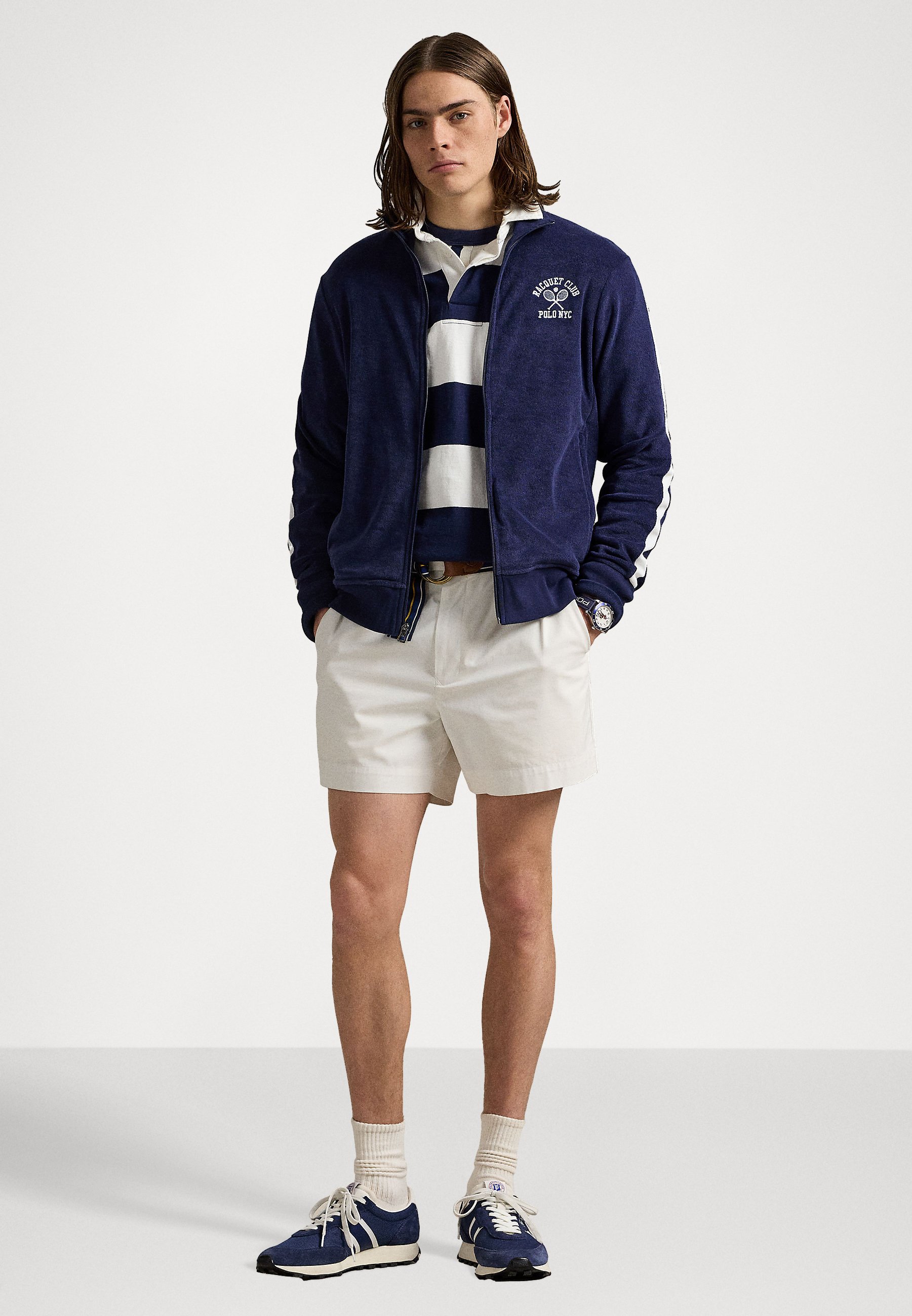 Polo Ralph Lauren EMBROIDERED TERRY TRACK JACKET - Zip-up