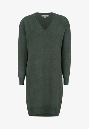 Soft Rebels SRLEA V NECK - Strikkjoler - climbing ivy