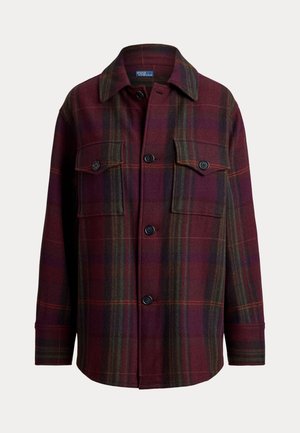 Polo Ralph Lauren, PLAID WOOL-BLEND TWILL SHIRT JACKET - Καλοκαιρινό μπουφάν - brown multi