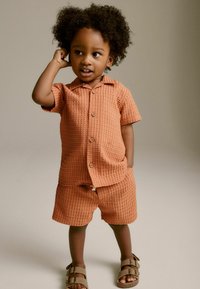 Next SHORT SLEEVE TEXTURED SET - REGULAR - T-shirts print - rust brown