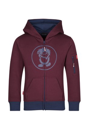 SORTLAND - Sweatjacke - chestnut mystic blue