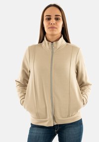 SUN VALLEY DICLER - Felpa con zip - beige