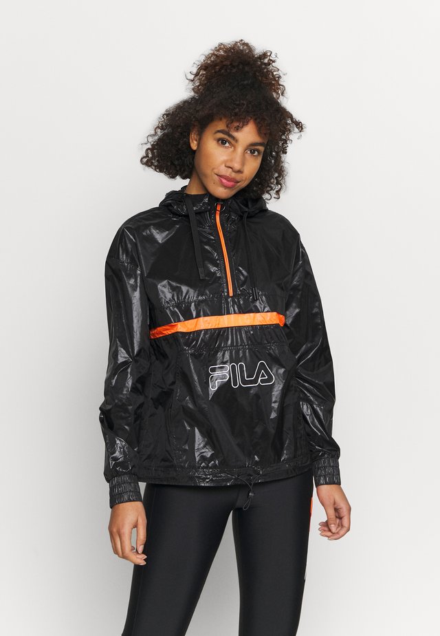 ALDINA  - Veste coupe-vent - black iris/orange clown fish