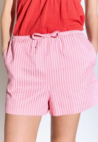 Next TEXTURED STRIPE TIE WAIST   REGULAR FIT - Shorts - pink