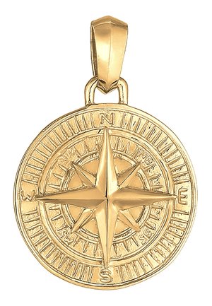 STRUCTURED COMPASS - Pendant - gold-coloured