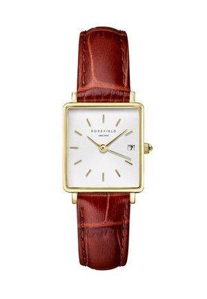 Rosefield THE BOXY XS - Montre - brown and gold coloured