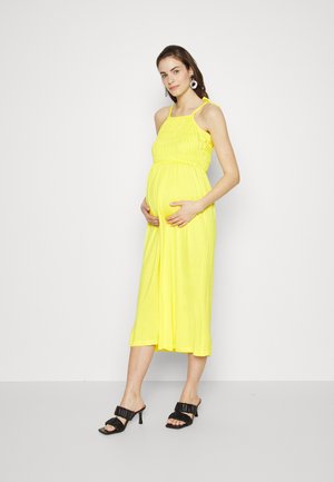 MAMALICIOUS MLELETTRA DRESS - Jerseyjurk - vibrant yellow