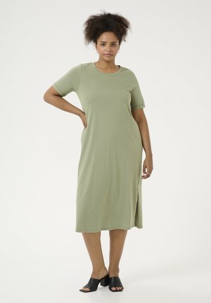 KCCALINE - Jersey dress - oil green