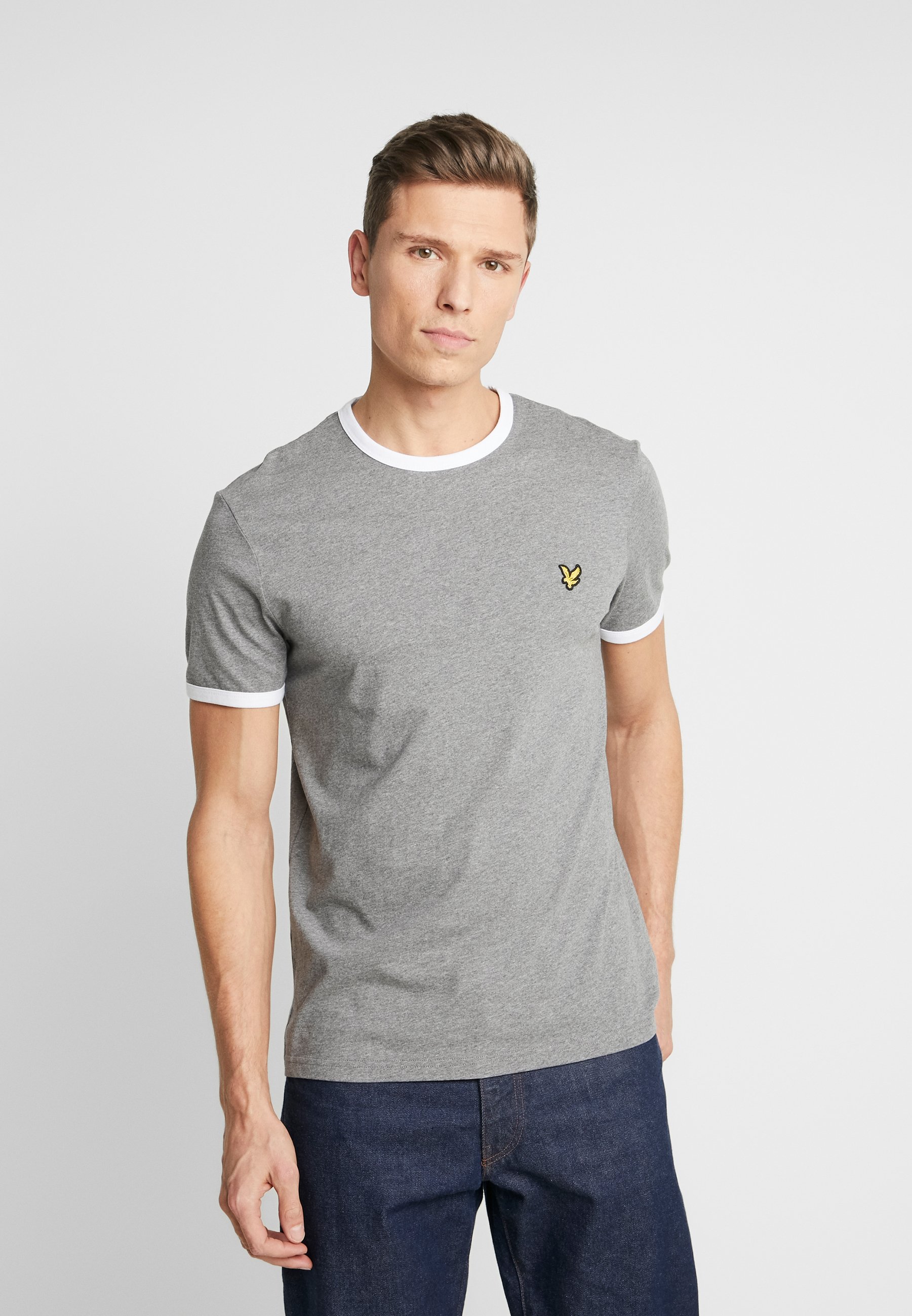 Grey ringer t shirt Clearance