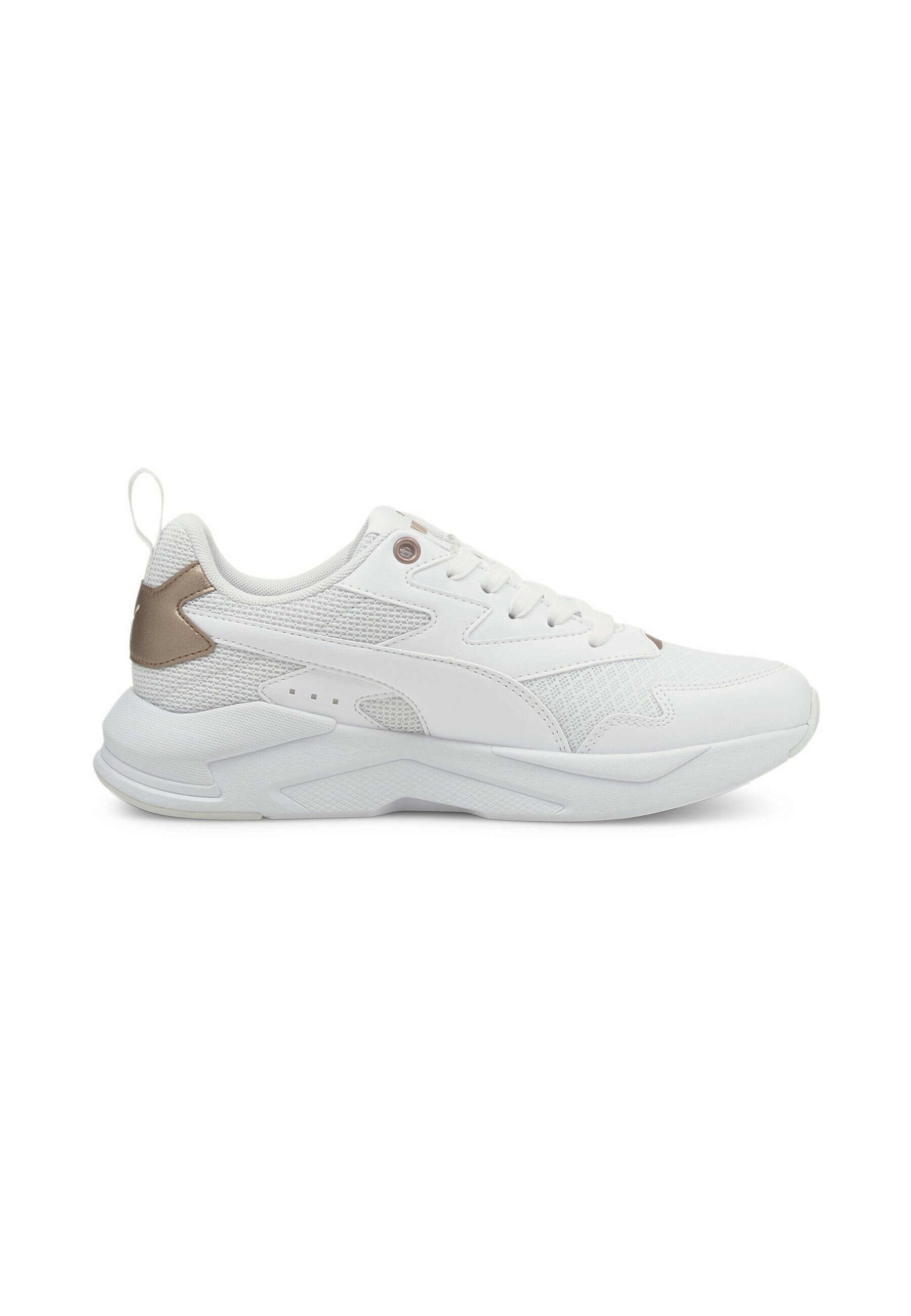 puma white and rose gold sneakers