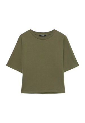 Stradivarius, JAPANESE SHORT SLEEVE T-SHIRT 07063630 - T-shirt basique - khaki