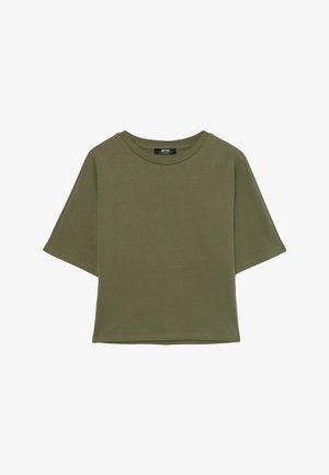 Stradivarius, JAPANESE SHORT SLEEVE T-SHIRT 07063630 - T-shirt basique - khaki