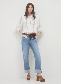 Calliope MACRAMÈ - Camicia - bianco lana
