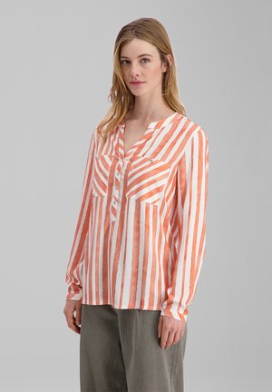 TIMEZONE, HENLEY - Blouse - papaya stripe