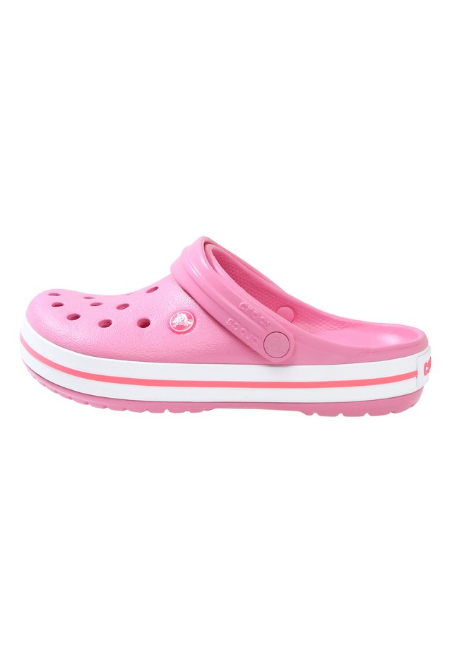 CROCBAND RELAXED FIT - Ciabattine - pink lemonade / white