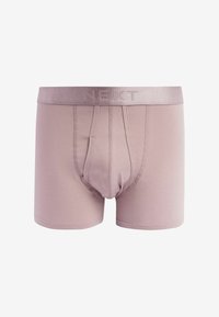 Pánske boxerky v svetloružovej farbe z bavlneného zmesi. Obsahujú mäkký elastický pás s označením "NEXT" a tvarovaný predný diel pre podporu.