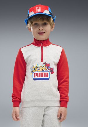 Puma, PUMA X TRANSFORMERS GRAPHIC SWEATSHIRT MIT REISSVERSCHLUSS BIS ZUM HALS - Sweater - chambray blue