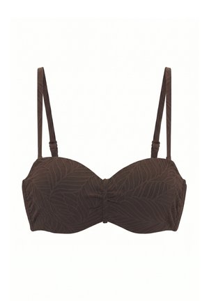 LASCANA, LASCANA BÜGEL-BANDEAU-BIKINI-TOP - Bikini-Top - braun