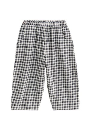 Next TEXTURED PODGY - Hlače - black white gingham