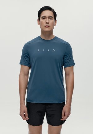 T-shirt med print - stormy grey