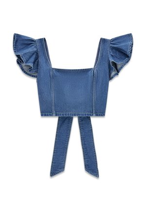 Guess, JEANS-CROPPED-TOP - Blouse - blau