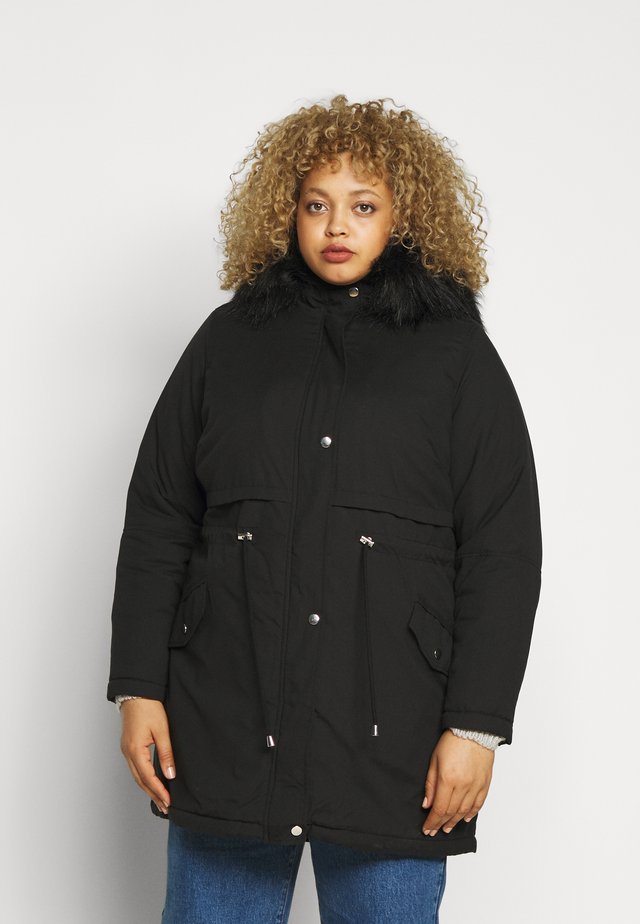 LI HOODED - Parka - black