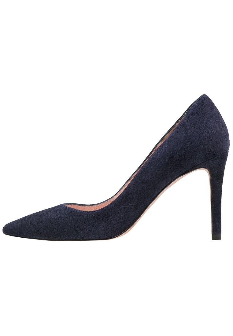 Escarpins Pura Lopez En Nubuck Gris - Taille 35.5 EU - Talon 10 Cm Avec Plateforme - Occasion Très Bon état