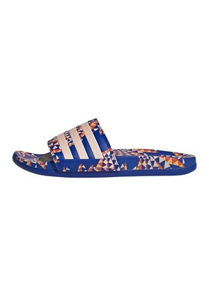 ADILETTE COMFORT - Badslippers - bold blue   bliss orange   bold blue