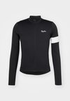 MEN'S CORE THERMAL LONG SLEEVE - Тениска за колоездене - black/white