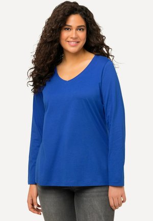 Ulla Popken LANGARM BASIC & V-AUSSCHNITT - Strickpullover - royal blue