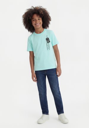 adidas Performance MESSI FUN GRAPHIC UNISEX - Tričko s potlačou - semi flash aqua