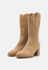 Anna Field Cowboy- / Bikerboots - beige