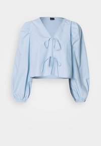 TIE BLOUSE - Blouse - blue