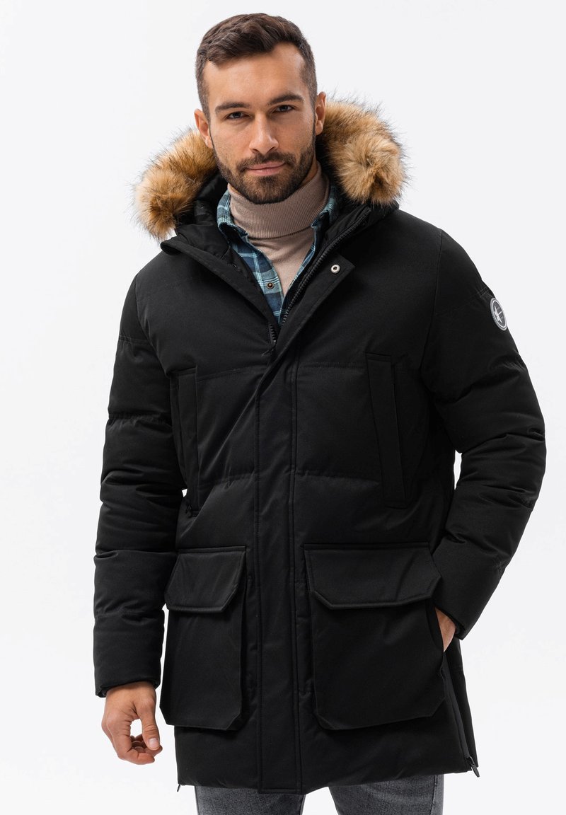 Ombre AND POCKETS  - Parkatakki - black